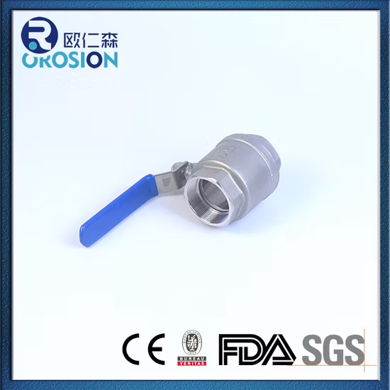 Maniglia in acciaio inossidabile SS304 316 con valvola a sfera con filettatura interna bloccabile BSPP BSPT NPT 2PC